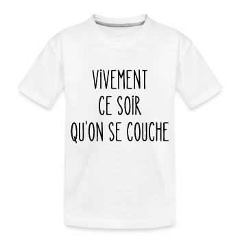 vivement ce soir - T-shirt bio Premium Enfant - blanc - Devant