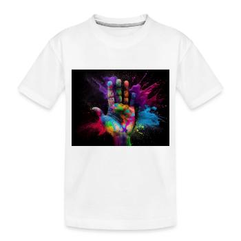Holi Festival - Kids' Premium Organic T-Shirt - white - Front