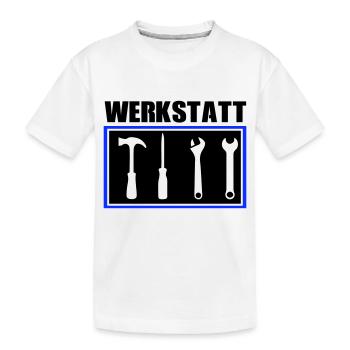 werkzeug werkstatt - Kinder Premium Bio T-Shirt - Weiß - Vorne