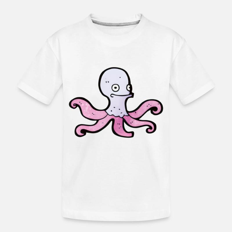 Octopus, Tintenfisch oder Krake? - Kinder Premium Bio T-Shirt - Weiß