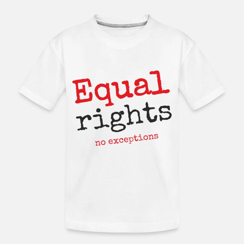 Égalité des droits, pas d’exceptions - T-shirt bio Premium Enfant - blanc