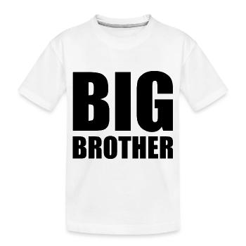 Big brother - Kinder Premium Bio T-Shirt - Weiß - Vorne