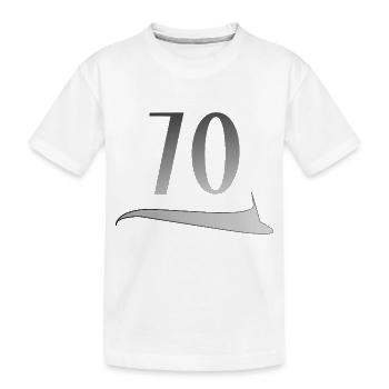 70. Geburtstag siebzigster 70 Jubiläum - Kinder Premium Bio T-Shirt - Weiß - Vorne