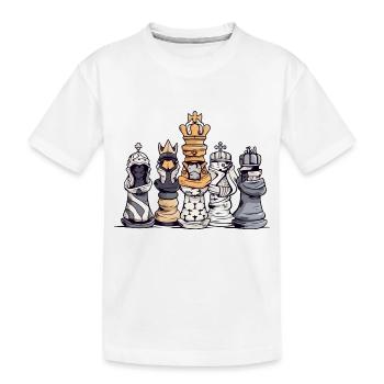 Chess preparation - Kids' Premium Organic T-Shirt - white - Front