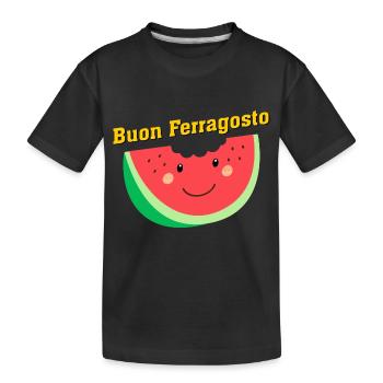 Buon Ferragosto, vacances en Italie, Vacances Italie - T-shirt bio Premium Enfant - noir - Devant