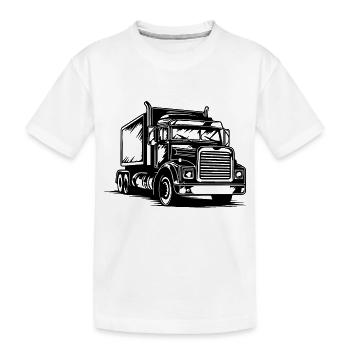 Camionneur Camion Camion - T-shirt bio Premium Enfant - blanc - Devant