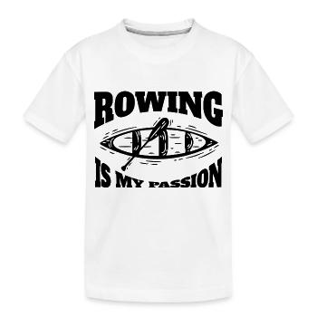 Aviron Aviron Équipe Aviron Club d’aviron - T-shirt bio Premium Enfant - blanc - Devant