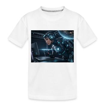 Synthèse de l’avenir de la technologie - T-shirt bio Premium Enfant - blanc - Devant