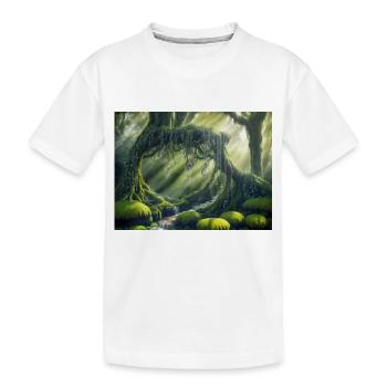 Forêt de magie - T-shirt bio Premium Enfant - blanc - Devant