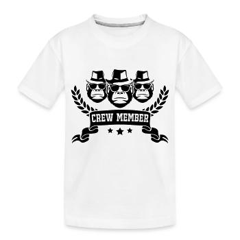 Membre de l’équipage de Gorilla - T-shirt bio Premium Enfant - blanc - Devant