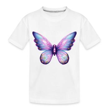 Schmetterling Falter Insekt Tier - Kinder Premium Bio T-Shirt - Weiß - Vorne