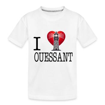 i love ouessant by i love bretagne - T-shirt bio Premium Enfant - blanc - Devant