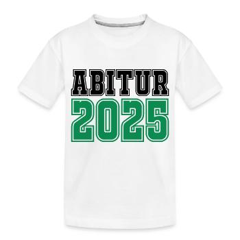 abitur 2025 - Kinder Premium Bio T-Shirt - Weiß - Vorne