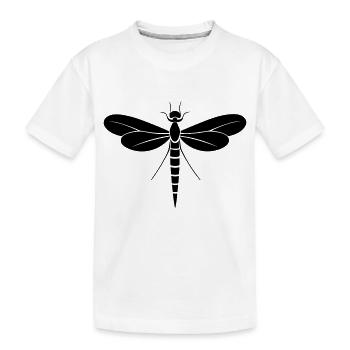Dragonfly - Kids' Premium Organic T-Shirt - white - Front