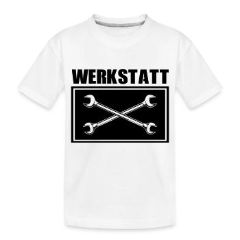 werkzeug werkstatt - Kinder Premium Bio T-Shirt - Weiß - Vorne