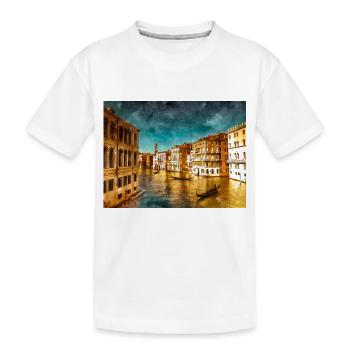 Grand Canal au Pont du Rialto - T-shirt bio Premium Enfant - blanc - Devant