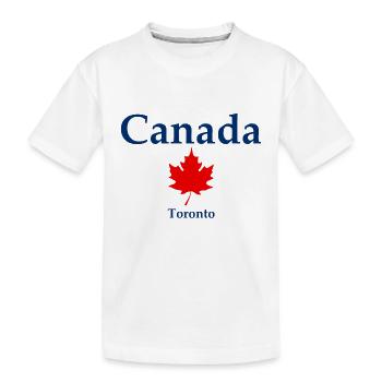 Toronto - Ontario - Canada - Kanada - T-shirt bio Premium Enfant - blanc - Devant