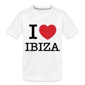 J’aime Ibiza | Ibiza | I Heart Ibiza | Espagne - T-shirt bio Premium Enfant - blanc - Devant