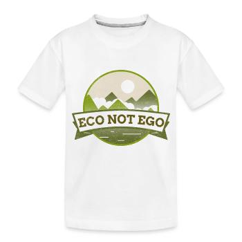 Protection de l’environnement, l’écologie et non l’ego - T-shirt bio Premium Enfant - blanc - Devant