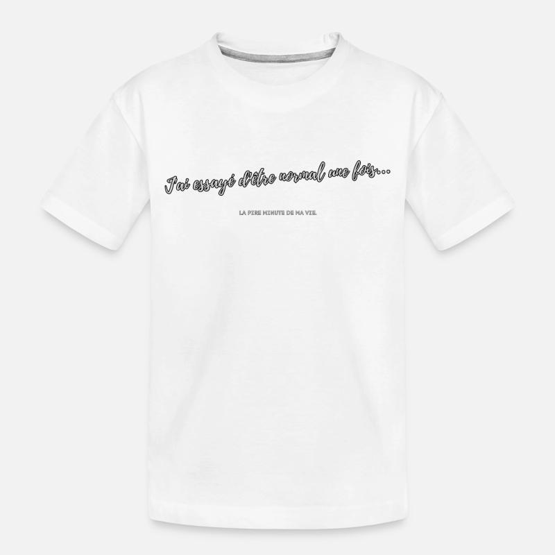 Normal - Kinder Premium Bio T-Shirt - Weiß