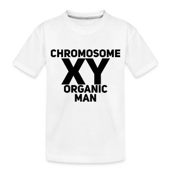Chromosome XY - Fier Genetics Code Homme Homme - T-shirt bio Premium Enfant - blanc - Devant
