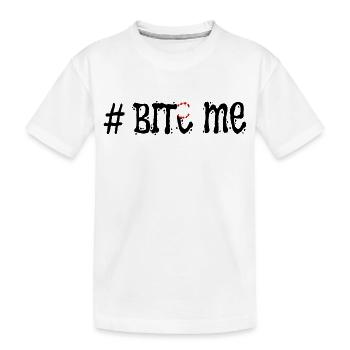 # BITE ME: Ein Vorgeschmack auf Rebellion - Kinder Premium Bio T-Shirt - Weiß - Vorne