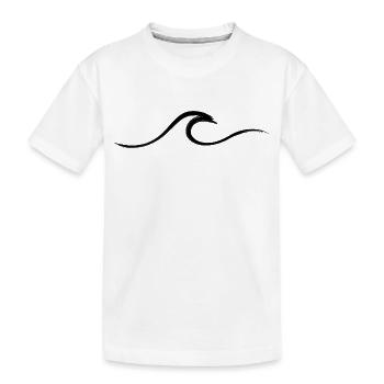 Vague vague Surf Eau Rat Surfer - T-shirt bio Premium Enfant - blanc - Devant