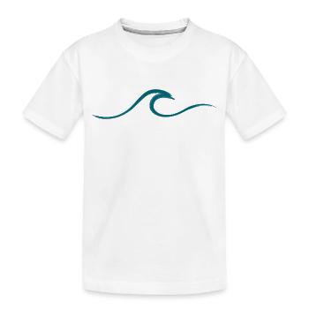Vague vague Surf Eau Rat Surfer - T-shirt bio Premium Enfant - blanc - Devant