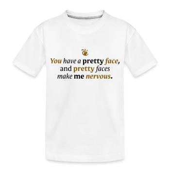 Tu as un joli visage - T-shirt bio Premium Enfant - blanc - Devant