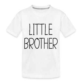 Little brother - Little brother - big heart - Kids' Premium Organic T-Shirt - white - Front