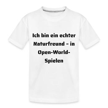 Typisch-Gamer - Kinder Premium Bio T-Shirt - Weiß - Vorne