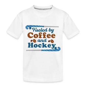Floorball Hockey Hockey Joueurs de hockey Hockey Café - T-shirt bio Premium Enfant - blanc - Devant