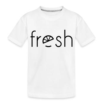 fresh - Kinder Premium Bio T-Shirt - Weiß - Vorne