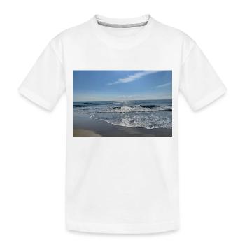 Wellen - Kinder Premium Bio T-Shirt - Weiß - Vorne