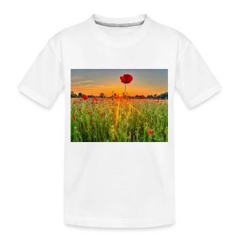 Mohnfeld Wolfsburg - Kinder Premium Bio T-Shirt - Weiß - Vorne