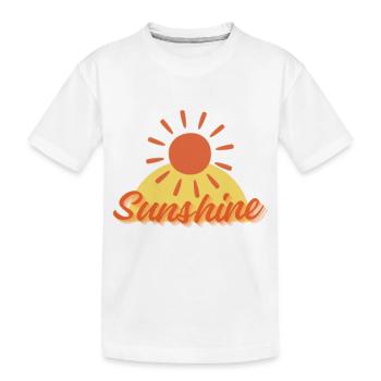 Le soleil brille - T-shirt bio Premium Enfant - blanc - Devant