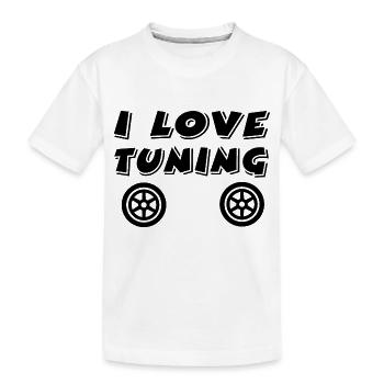 Tuning - Kinder Premium Bio T-Shirt - Weiß - Vorne