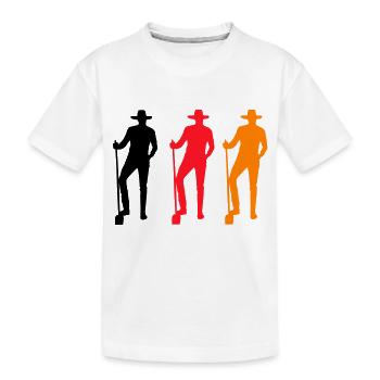 Farmer Colored - Kids' Premium Organic T-Shirt - white - Front