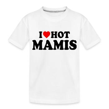 I love hot mamis - T-shirt bio Premium Enfant - blanc - Devant