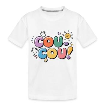 Coucou - Message en Douceur - T-shirt bio Premium Enfant - blanc - Devant