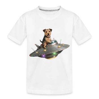 Space Terrier : Voyage dans l’inconnu - T-shirt bio Premium Enfant - blanc - Devant