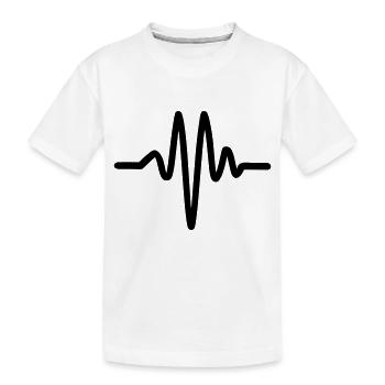 Herzschlag, Puls - Kinder Premium Bio T-Shirt - Weiß - Vorne