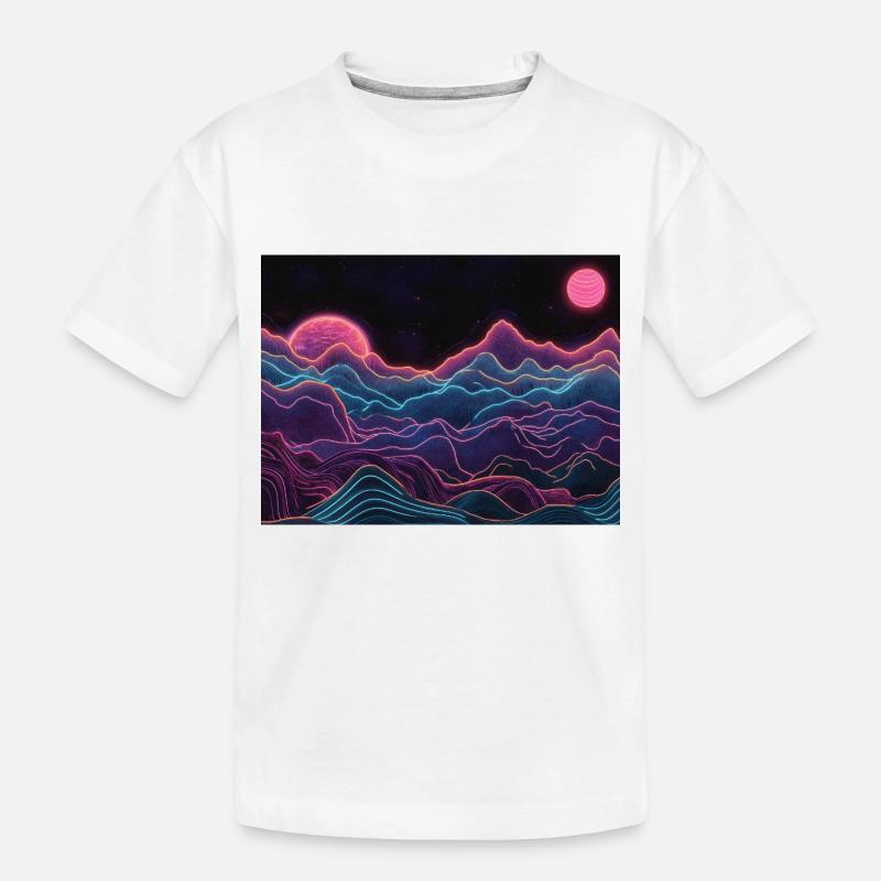 Neon - Kinder Premium Bio T-Shirt - Weiß