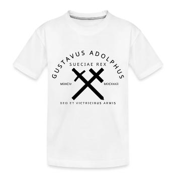 Gustav Adolf - Kinder Premium Bio T-Shirt - Weiß - Vorne