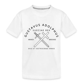 Gustav Adolf - Kinder Premium Bio T-Shirt - Weiß - Vorne