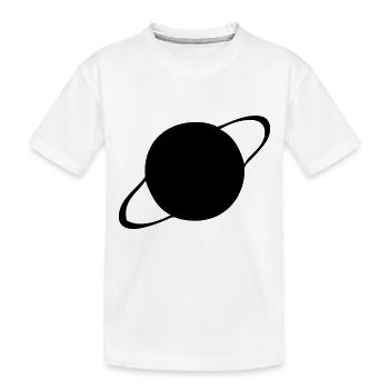 Saturne - Planète - T-shirt bio Premium Enfant - blanc - Devant