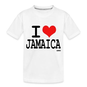 jamaica - Kinder Premium Bio T-Shirt - Weiß - Vorne