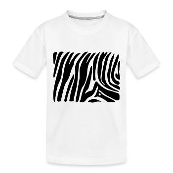 zebra - Kinder Premium Bio T-Shirt - Weiß - Vorne