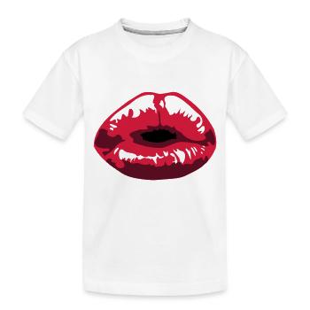 kiss - T-shirt bio Premium Enfant - blanc - Devant