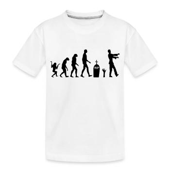 Zombie Evolution 2 - T-shirt bio Premium Enfant - blanc - Devant